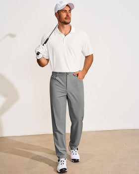 Runcati mens golf pants breathable fabric for comfort in warm weather.