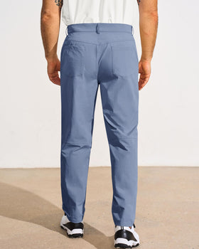 Runcati mens golf pants elastic side waist for personalized comfort.