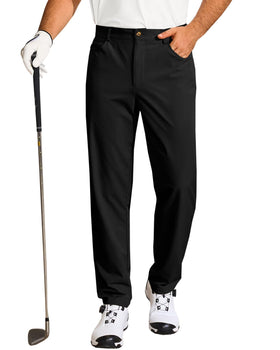 Runcati men's golf pants flat-front silhouette for a polished course to office look