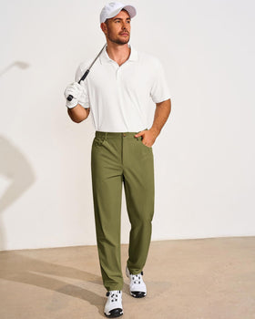 Runcati dress-style golf pants with practical pockets for daily use