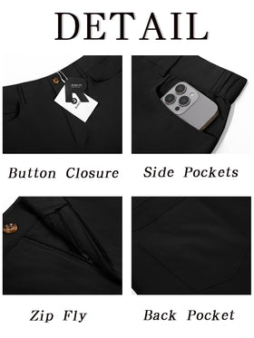 Runcati men's golf pants regular-fit suitable for dress and casual looks