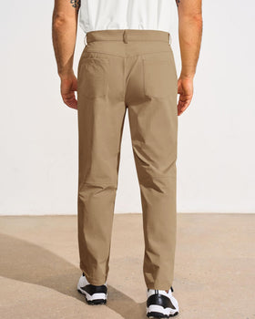 Runcati men's golf pants side pockets for essentials on the go.