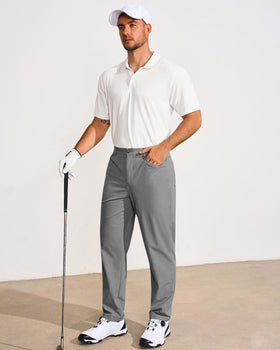 Runcati lightweight grey slacks ideal for office and casual wear.