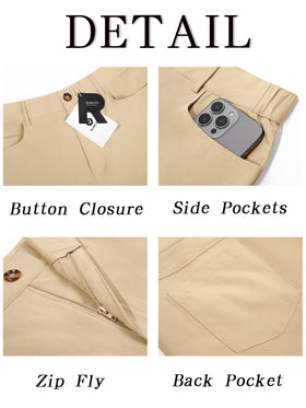 Runcati mens multi-purpose travel pants quick-dry fabric for travel days
