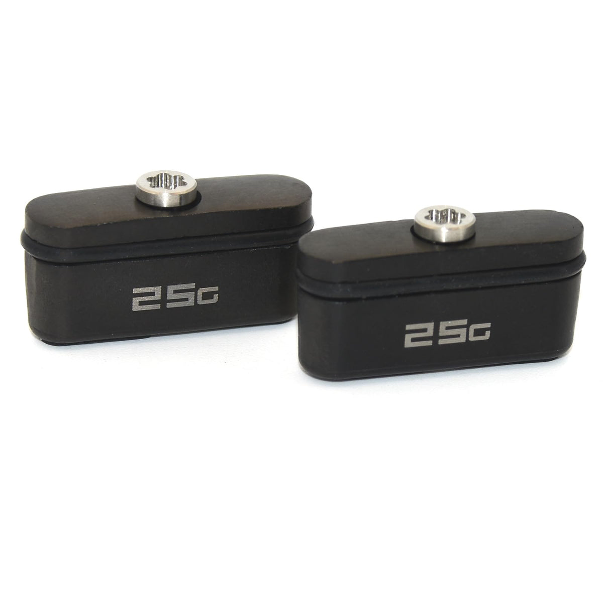 Two counterweight screws included for quick, secure weight swap