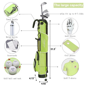 RUTHNISSI Golf Stand Bag features an adjustable strap for comfortable, customizable carry