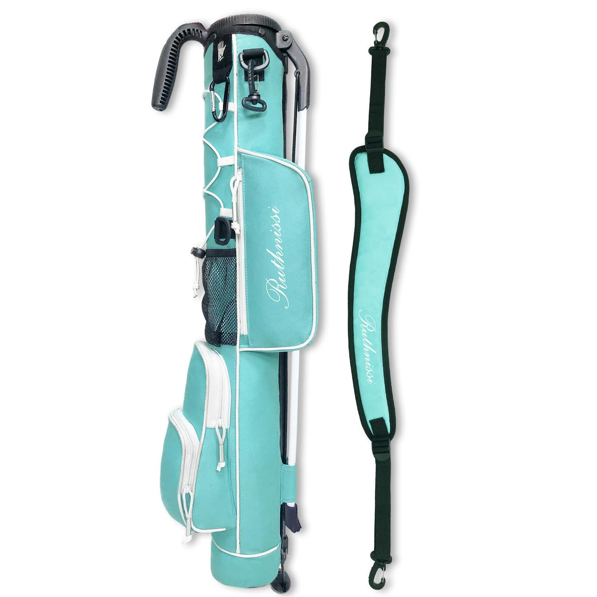 RUTHNISSI golf stand bag bottle holder keeps hydration within reach on the course.