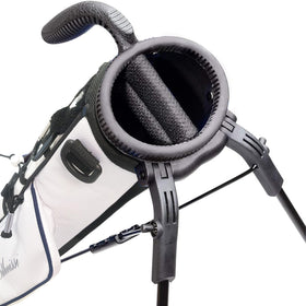 RUTHNISSI Golf Stand Bag bottle-holder feature keeps hydration handy on the course.
