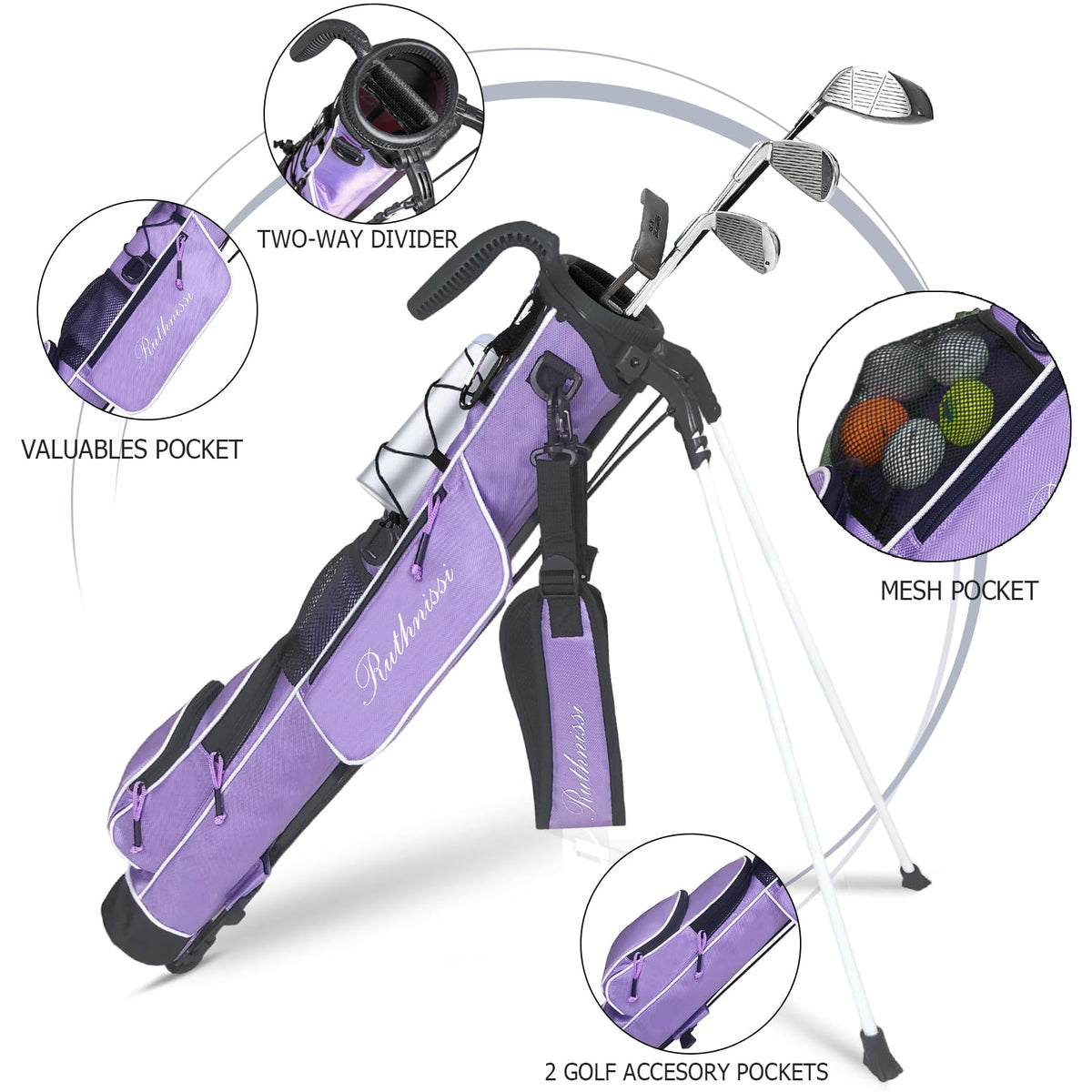 RUTHNISSI bag bottle holder keeps hydration within reach on the course