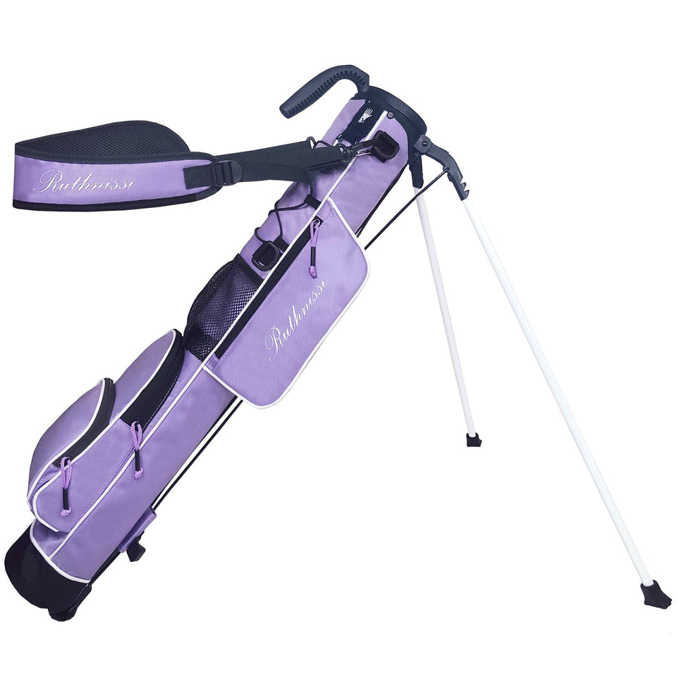 RUTHNISSI golf stand bag shows lightweight construction for easy carry