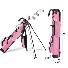 RUTHNISSI golf stand bag side pocket, organized storage for accessories.