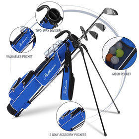 RUTHNISSI golf stand bag features stable stand legs on uneven ground