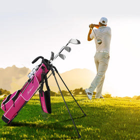 RUTHNISSI golf stand bag trunk-fit image highlights compact size for car storage.