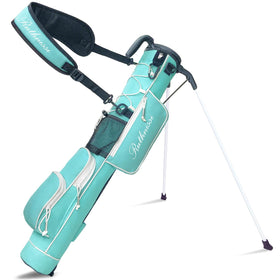 RUTHNISSI golf stand bag fits neatly in trunks for easy range trips.