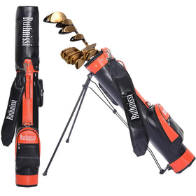 RUTHNISSI Sunday stand bag shows padded strap for comfortable carrying on walks.
