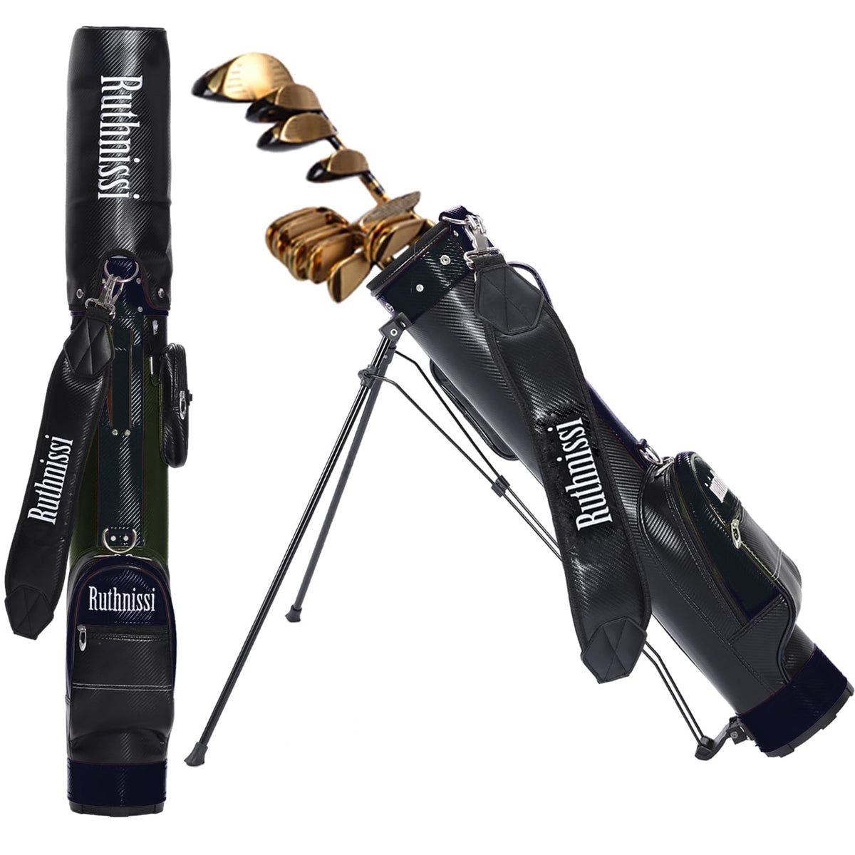RUTHNISSI Sunday Golf StandBag padded-strap provides comfortable carrying during long rounds