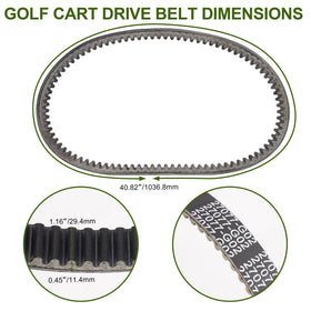 RUTU drive belt compatibility for 4-cycle Marathon carts securing steady performance.