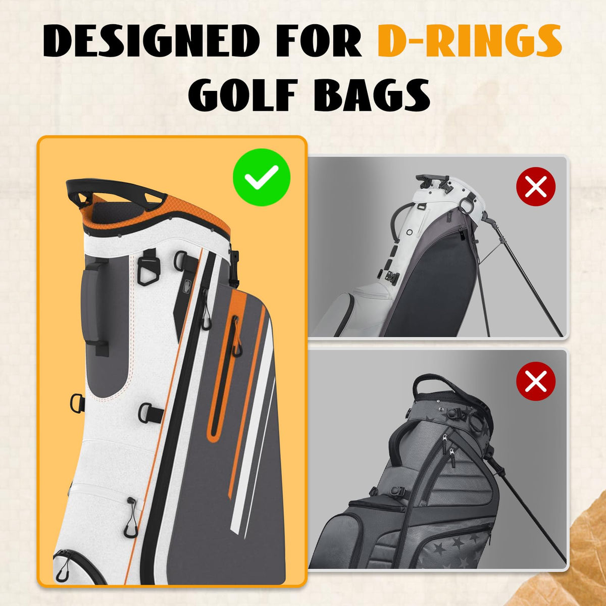 RVRAYS all-black design complements any golf bag style