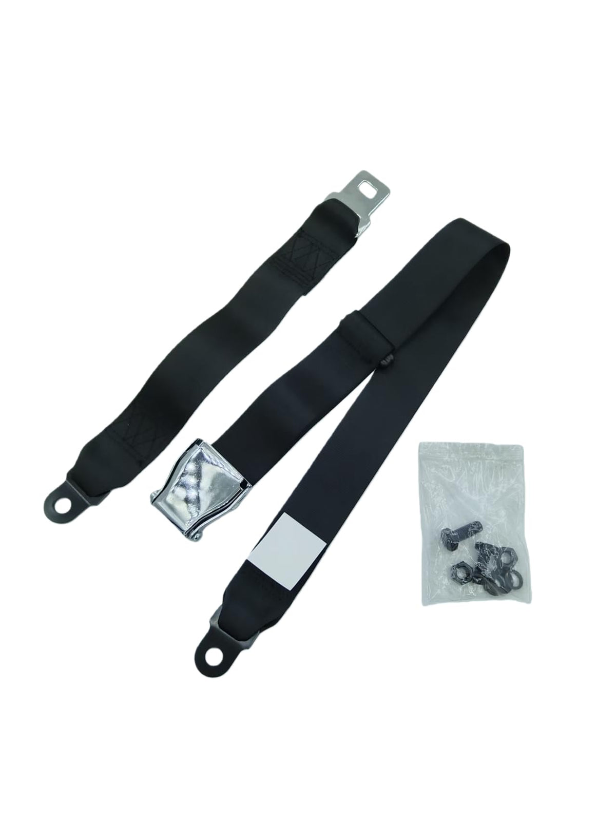 RWYSSYTF golf-cart seatbelt front view highlights universal fit and secure buckle.