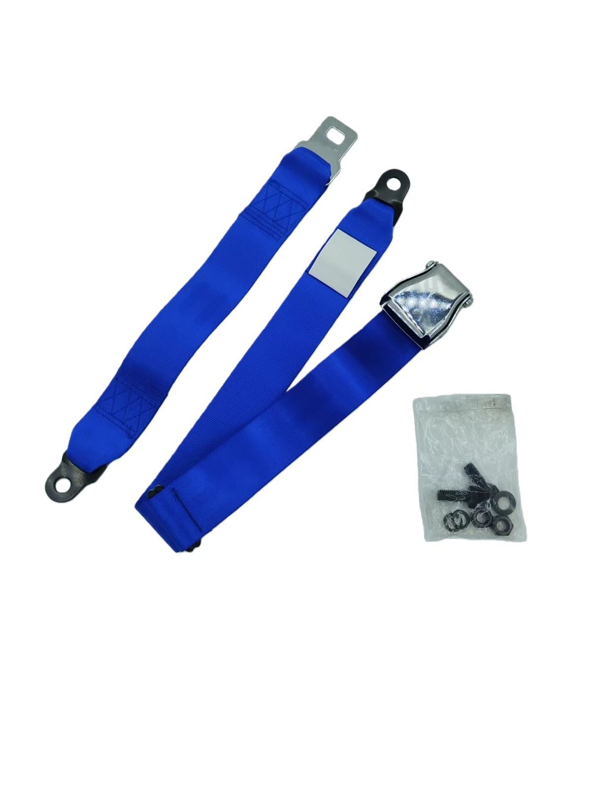  RWYSSYTF blue safety harness on golf cart for visibility