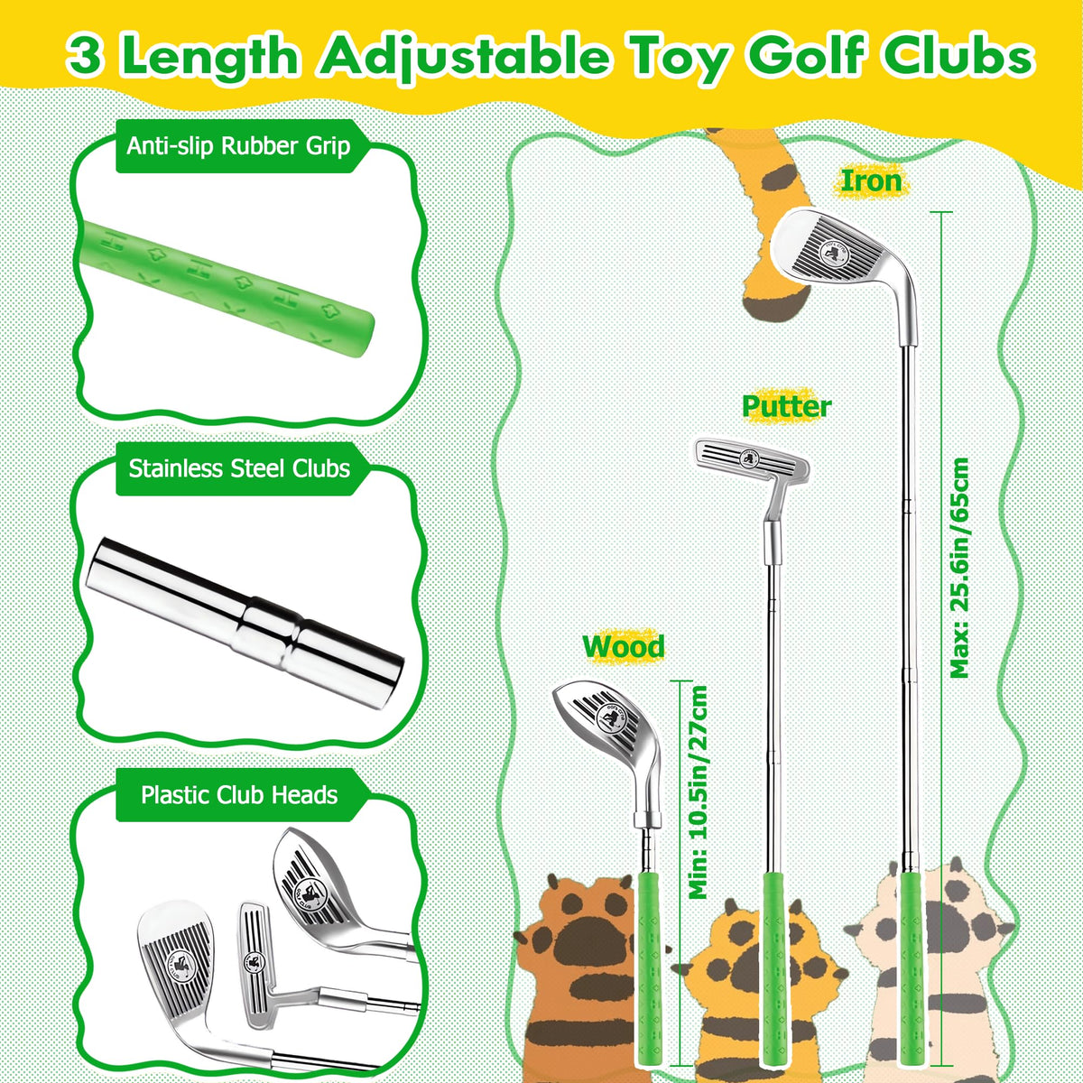 RYANER BPA-free durable plastic keeps play safe during sessions.