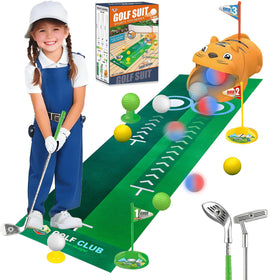 RYANER Toddler Golf Set with tiger auto return for easy backyard play.