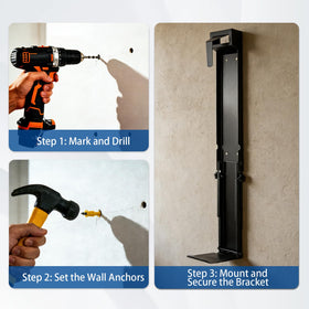 Ryansunoro space-saving design mounted on a wall keeps the garage clutter-free.