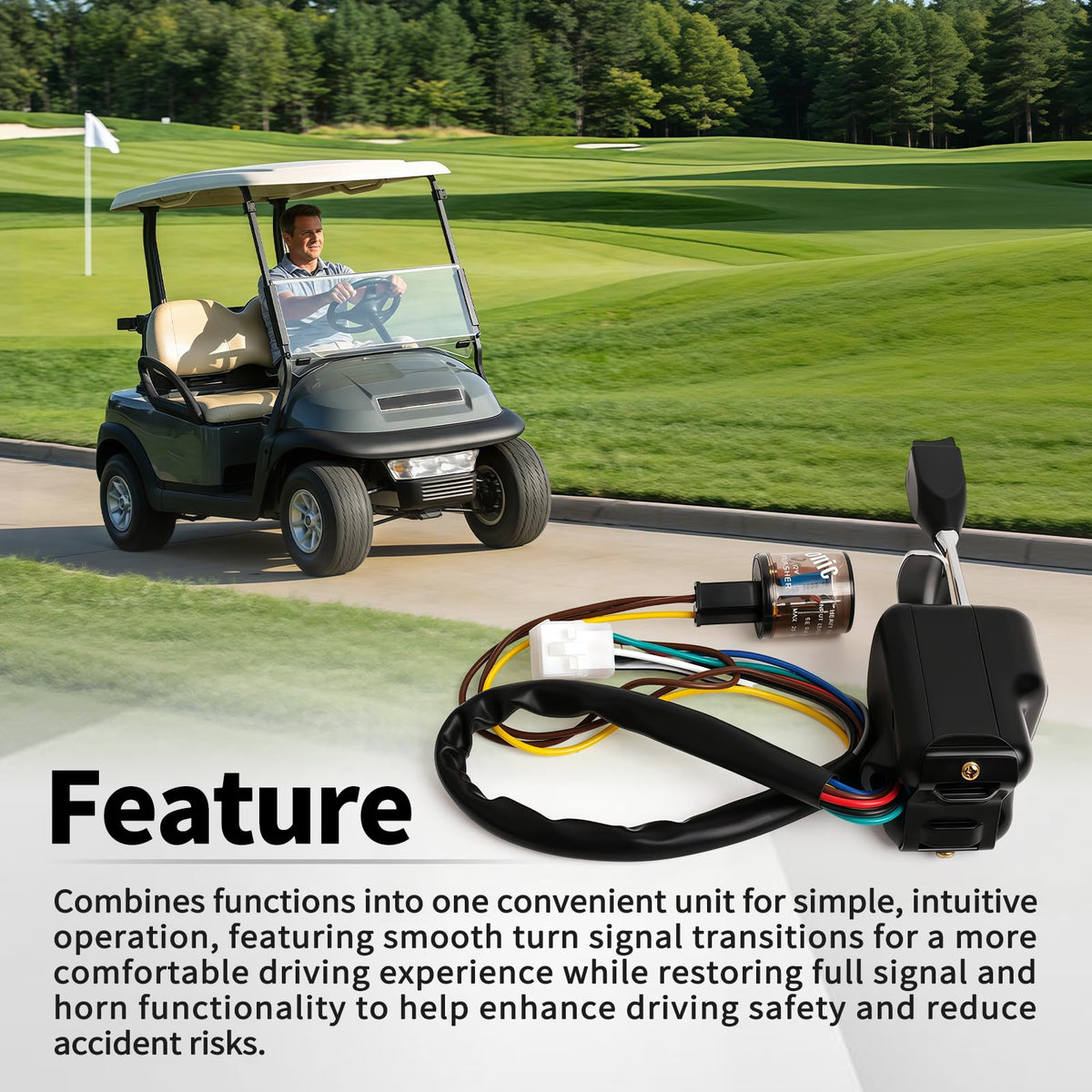 RydSuns packaging image emphasizes warranty and included mounting hardware.