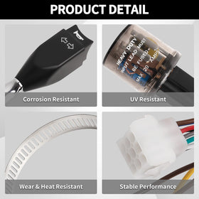 RydSuns wiring diagram view explains clean integration with Club Car models.