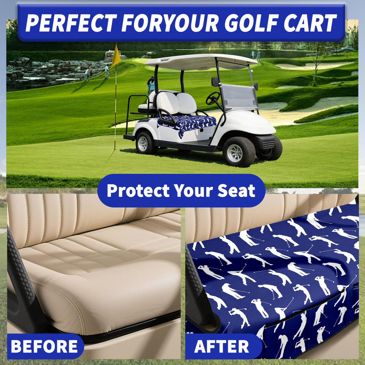 rywyyebsi durable pattern design enhances cart aesthetics while protecting seats