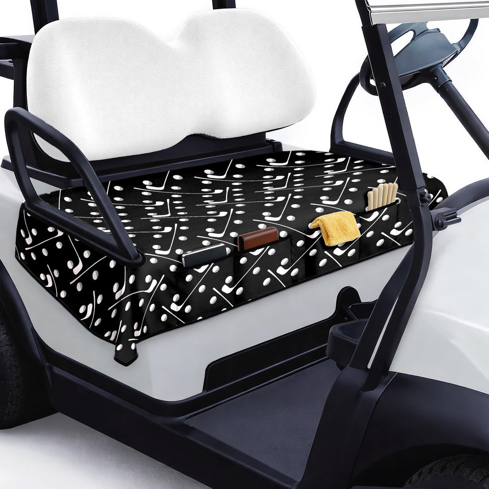 rywyyebsi golf cart seat cover with front pockets keeps valuables accessible.