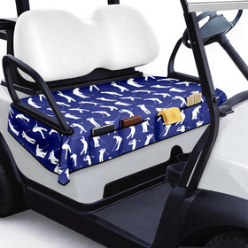 rywyyebsi golf cart seat cover with front pockets keeps sunglasses organized on the seat