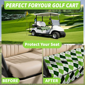 rywyyebsi front-pocket pattern on golf cart seat towel blanket style