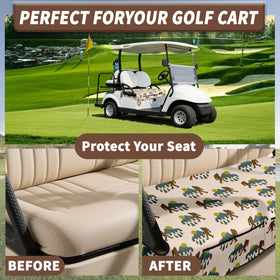 rywyyebsi quilted pattern adds stylish flair to golf cart