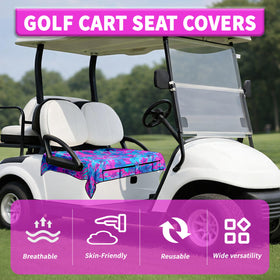 rywyyebsi Stretch fabric seat cover fits most golf cart seats