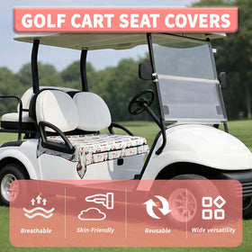 rywyyebsi golf cart seat cover features breathable fabric for all-season use.