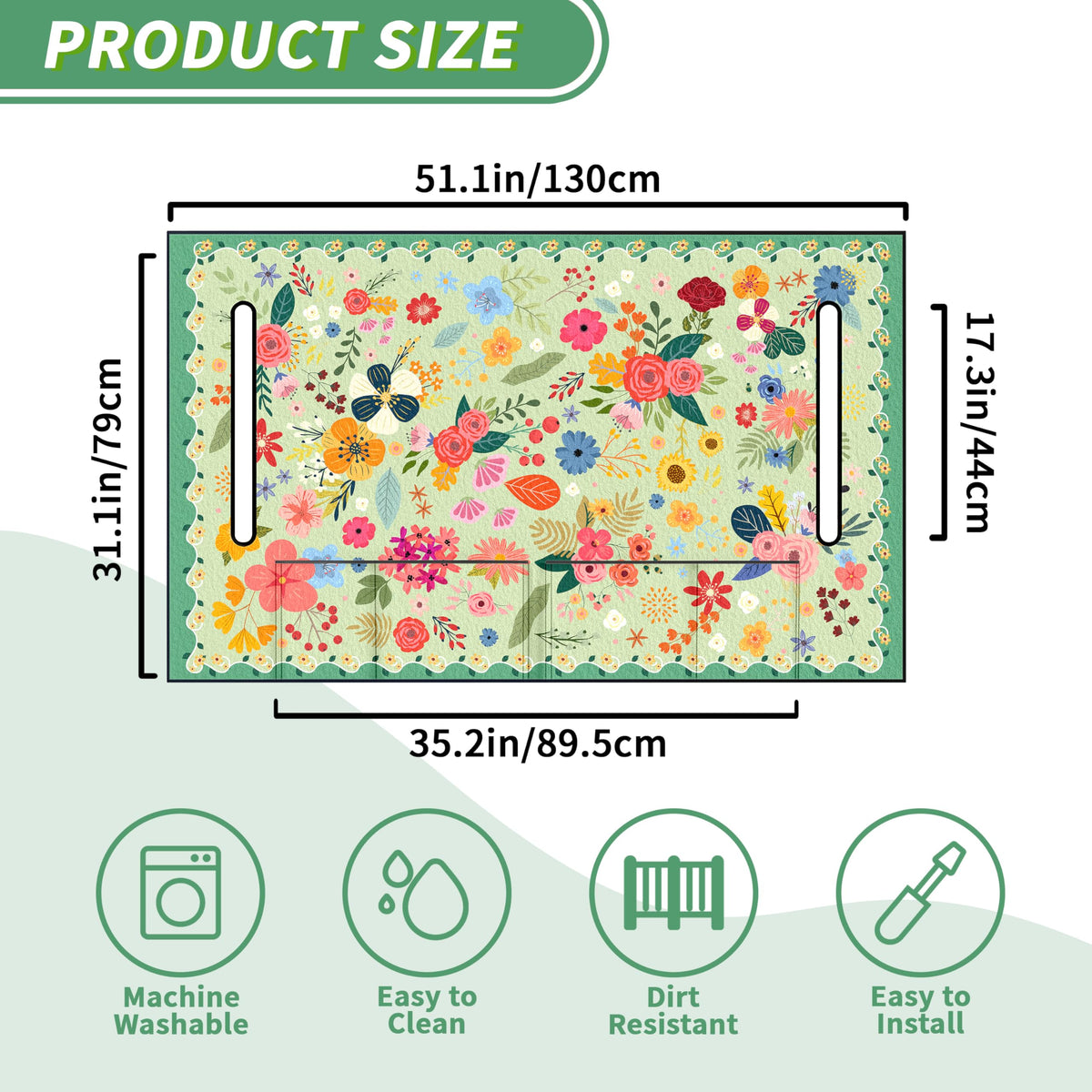 rywyyebsi seat towel blanket 51x31 provides comfortable protection for two passengers.