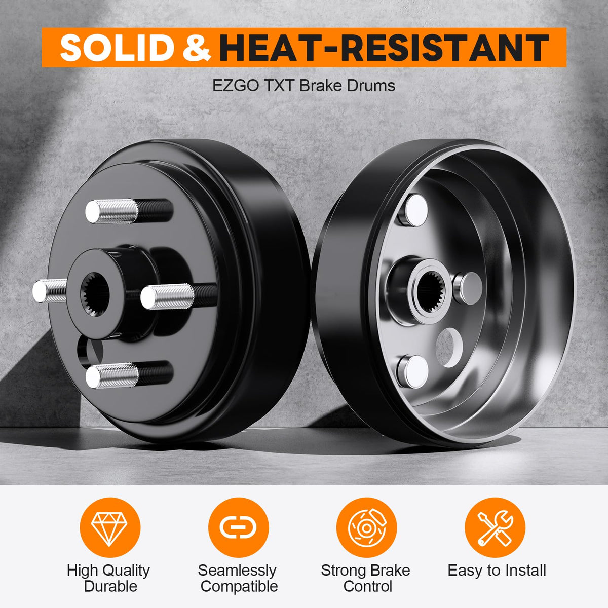 0.75-inch center hole and 24-tooth spline on Rzcazzide hub for EZGO TXT