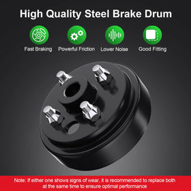 Rzcazzide 21807G1 durable steel brake drum for long-lasting use