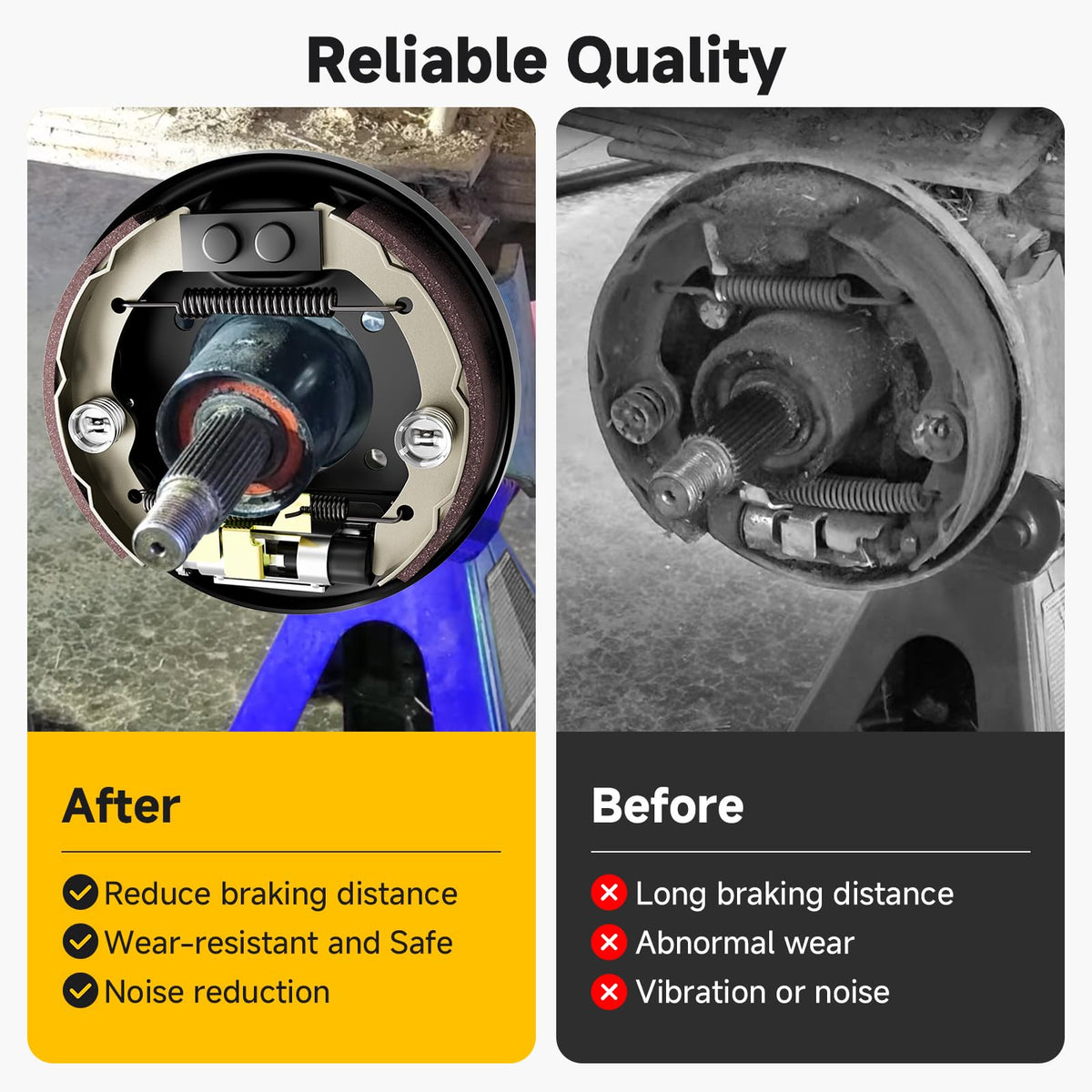 Rzcazzide alloy steel brake assembly with high-strength coating.