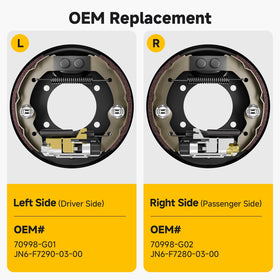 Rzcazzide backing plate cover in a complete brake kit.