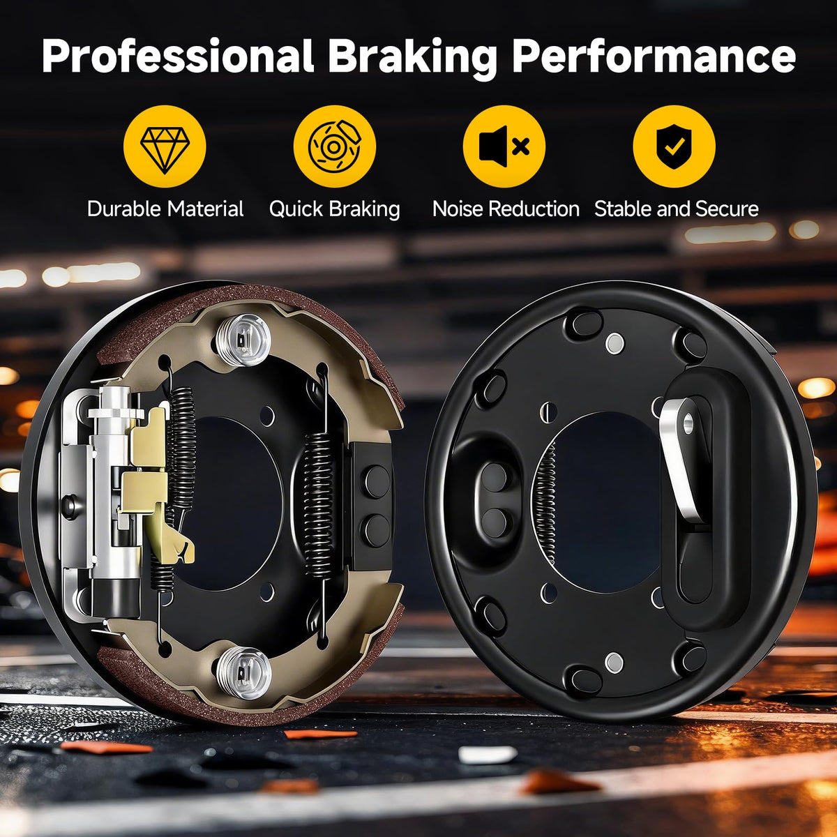 Rzcazzide golf cart brake assembly – passenger side, reliable replacement.