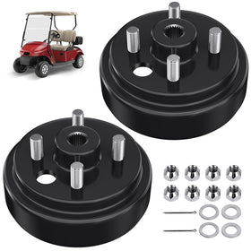 Rzcazzide golf cart brake drum hub assembly for EZGO TXT with precise fit and rear braking support
