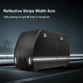 RZKHDZHM cover shows reflective stripes for night visibility.