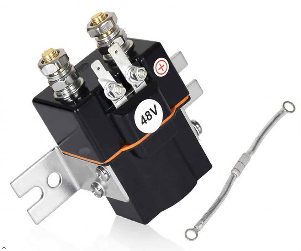 Sabeweile 48V golf cart solenoid front view for reliable operation.