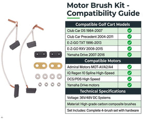 Sabeweile brush kit with insulator included for easy installation.
