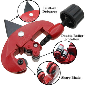 Safycaby golf club shaft cutter built-in deburring shows burr-free edges.