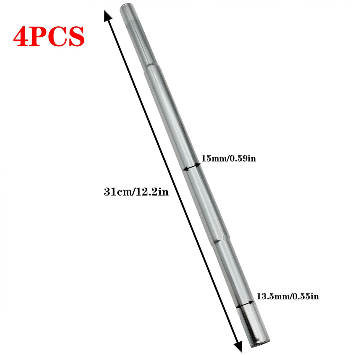 Safycaby putter extension steel shaft 310mm for easy on-site repairs.