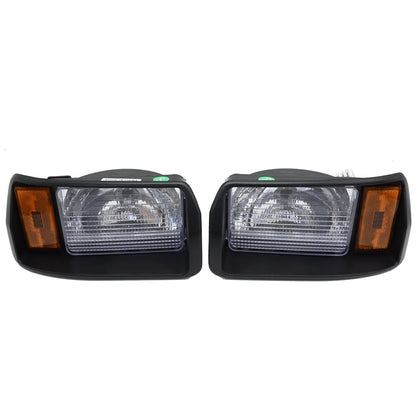 Saihisday left headlight 101988002 close-up with durable outdoor housing