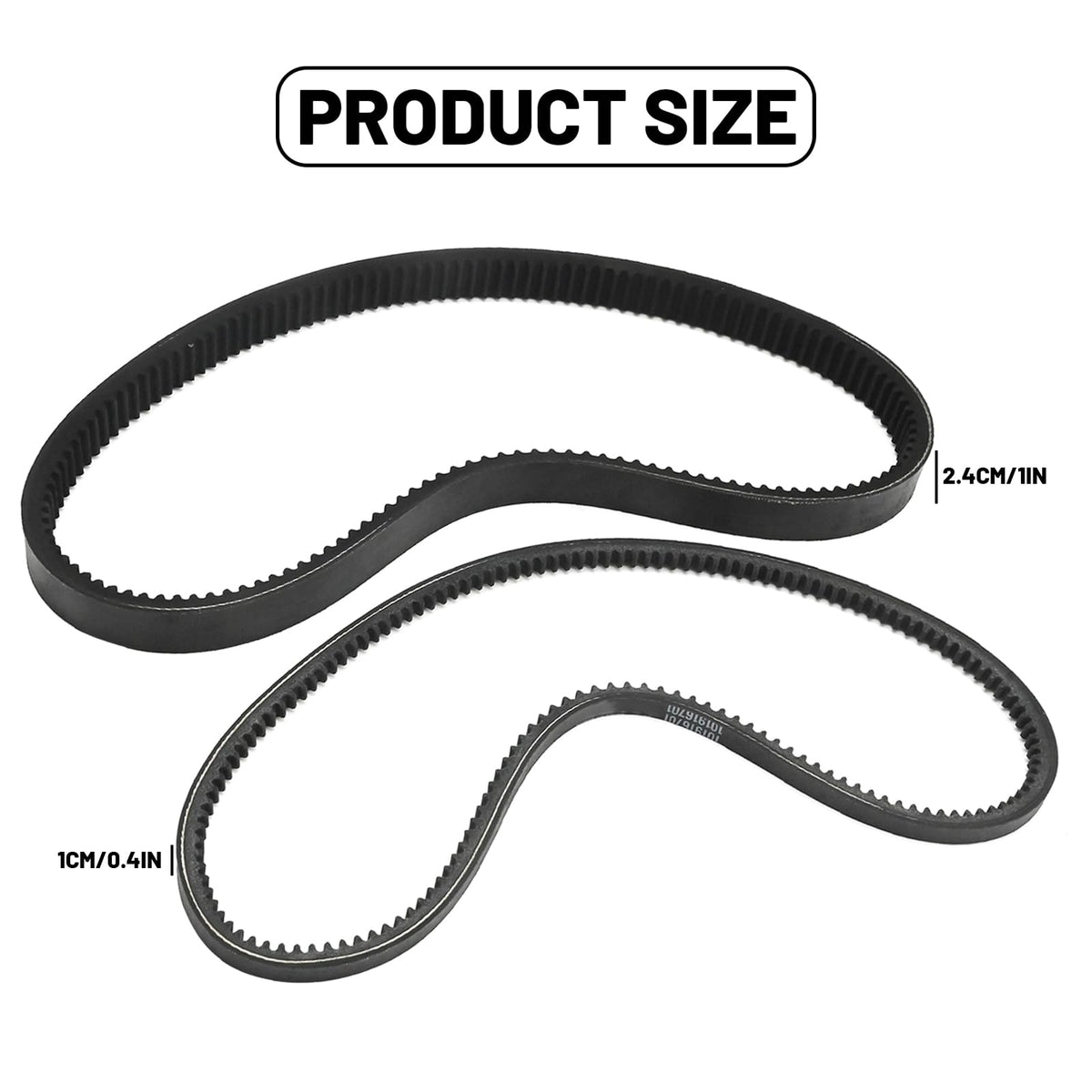 Saihisday replacement belt 101916701 maintains steady drivetrain power.